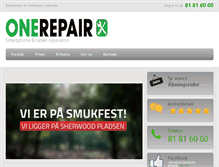 Tablet Screenshot of onerepair.dk